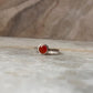 Carnelian Dot Band 925 Sterling Silver Ring