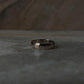 Hammered Thick Unisex Band 925 Sterling Silver Ring