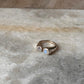 Moonstone Contemporary Double Square 925 Sterling Silver Ring