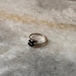 Black Onyx Marquise Double Stone Cut 925 Sterling Silver Ring