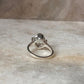 925 sterling silver ring with square green amethyst  