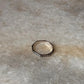 Geometric star hexagon silver band ring