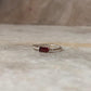 Garnet Baguette Cut Rope Band 925 Sterling Silver Ring