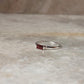 Garnet Baguette Cut Solitaire 925 Sterling Silver Ring