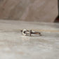 Moon Flower Holder 925 Sterling Silver Ring close-up  
