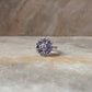 Tanzanite Flower Statement 925 Sterling Silver Ring