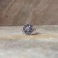 Tanzanite Flower Statement 925 Sterling Silver Ring