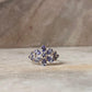 Tanzanite Flower 2 925 Sterling Silver Ring