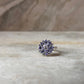 Tanzanite Flower Statement 925 Sterling Silver Ring