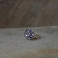 Tanzanite Flower Statement 925 Sterling Silver Ring