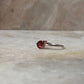 Garnet Pear Cut Solitaire 925 Sterling Silver Ring