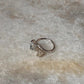 Moonstone Double Raw Uncut Adjustable 925 Sterling Silver Ring