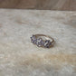 Tanzanite Three Flower 925 Sterling Silver Ring
