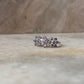 Tanzanite Three Flower 925 Sterling Silver Ring