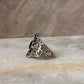 Black Onyx Vintage Filigree 925 Sterling Silver Ring
