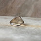 Sun Moon Engraved Signet 925 Sterling Silver Ring
