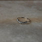 Blue Topaz Crown Stone 925 Sterling Silver Ring
