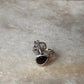 Smokey Quartz Dragonfly 925 Sterling Silver Ring