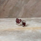 Garnet Double Raw Uncut Adjustable 925 Sterling Silver Ring