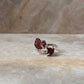 Garnet Double Raw Uncut Adjustable 925 Sterling Silver Ring
