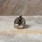 Black Onyx Vintage Filigree 925 Sterling Silver Ring