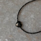 Pyrite Heart & 2mm Beads 925 Sterling Silver Bracelet