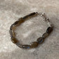 Labradorite Oval Natural Crystal 925 Sterling Silver Bracelet