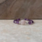 Rose Quartz Heart, Amethyst Tumble & Clear Quartz 925 Sterling Silver Bracelet
