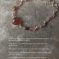 Lovers Dream- Strawberry Quartz Heart, Rose Quartz, Clear Quartz & Pearl Crystal 925 Sterling Silver Bracelet