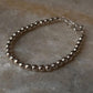 Plain Silver 5mm Balls Handcrafted 925 Sterling Silver Bracelet