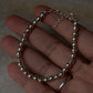 Plain Silver 5mm Balls Handcrafted 925 Sterling Silver Bracelet