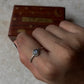 Moonstone Round Boho Stackable 925 Sterling Silver Ring