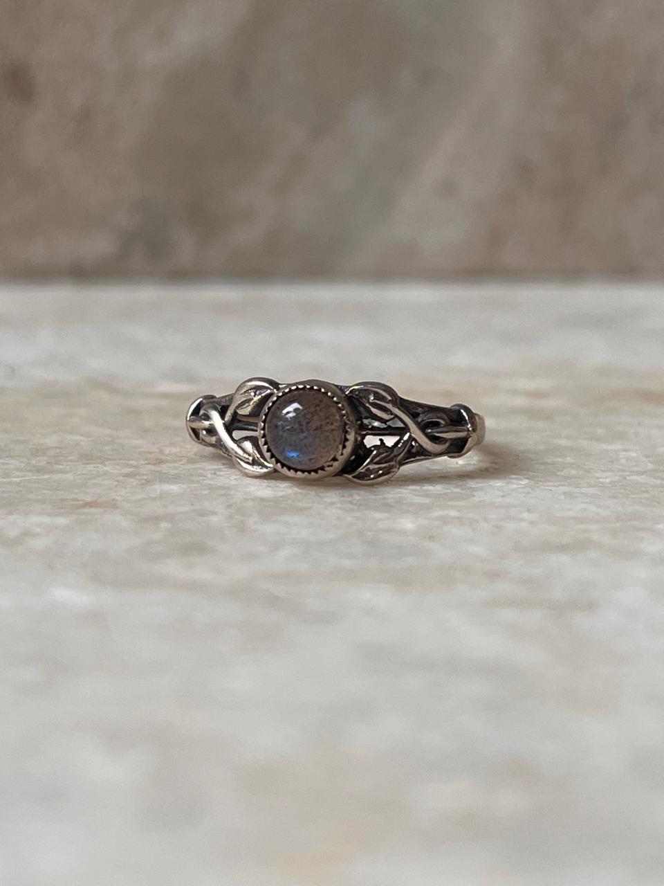 Labradorite Forest Enchantments 925 Sterling Silver Ring