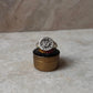 Sun Moon Engraved Signet 925 Sterling Silver Ring