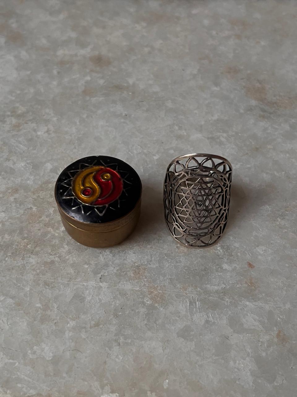 Shree Yantra 925 Sterling Silver Ring