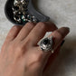 Black Onyx Storage Box 925 Sterling Silver Ring