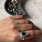 Black Onyx Storage Box 925 Sterling Silver Ring