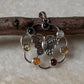 Seven Chakra Butterfly 925 Sterling Silver Pendant
