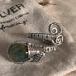 Golden Rutilated Quartz Wire 925 Sterling Silver Ring