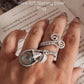 Golden Rutilated Quartz Wire 925 Sterling Silver Ring