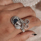 K2 Jasper Handcrafted Wire Wrap 925 Sterling Silver Adjustable Ring