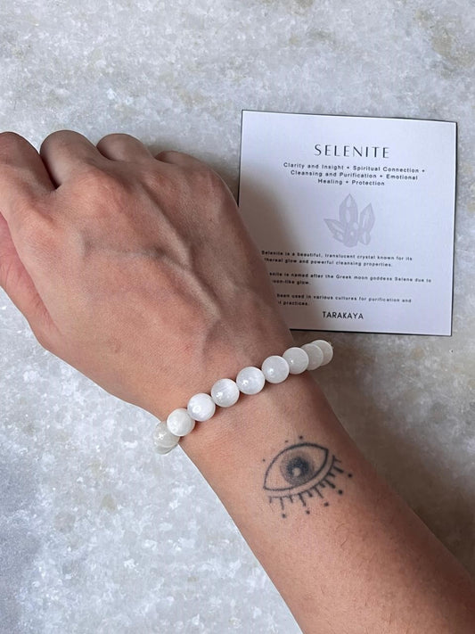 Selenite Natural Crystal Bracelet 8MM