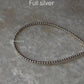 Plain Silver 2mm Beads Handcrafted 925 Sterling Silver Stack Bracelet