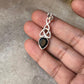 Elegant Trinity Knot Pendant with Black Onyx in Sterling Silver  