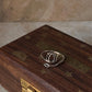 Lotus Cut Out Minimal Adjustable 925 Sterling Silver Ring