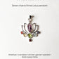 Seven Chakra Lotus 925 Sterling Silver Pendant