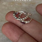 Silver Amethyst Croissant Huggies 925 Sterling Silver Earrings
