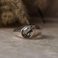 Luxury Green Amethyst Pear Cut 925 Sterling Silver Signet Ring