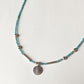 Apatite 2mm Natural Crystal With Round Coin Charm 3 in 1 -925 Sterling Silver Necklace, Anklet & Bracelet
