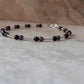 Healing Crystal Bracelet with Onyx, Amethyst, and 925 Silver Beads  